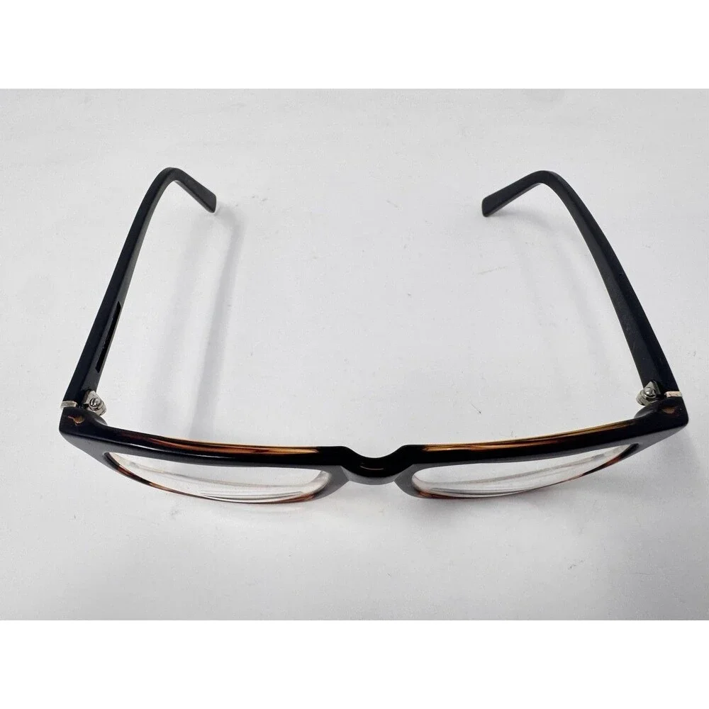Christian Siriano Anna Square Eyeglass Frames Only Black Tortoise 54-19-140